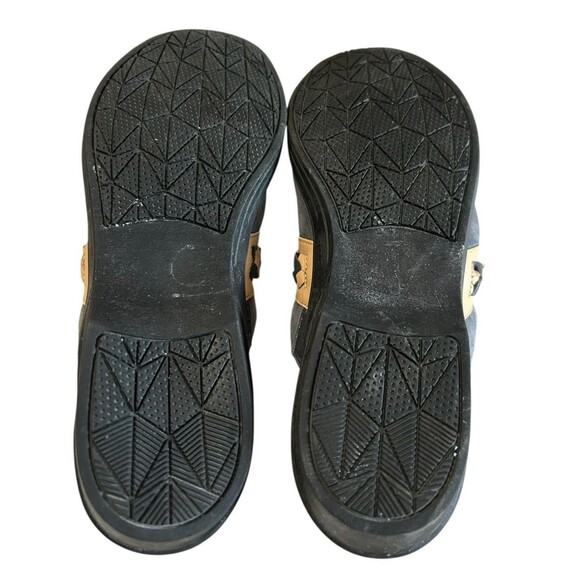 Spenco Topanga Clog Mule Blue Beige 10D Suede Braided Slip On Flat Comfort - Picture 12 of 14